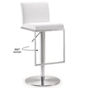 Amalfi Performance Vegan Leather Adjustable Stool