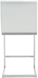 Helsinki White Performance Vegan Leather Stool - Set of 2