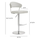 Cosmo Performance Vegan Leather Adjustable Stool