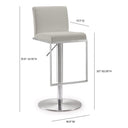 Amalfi Performance Vegan Leather Adjustable Stool