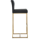 Denmark Performance Vegan Leather Stool with Gold Base - Set of 2