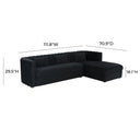 Callie 2-Piece Performance Velvet L-Shaped Sectional