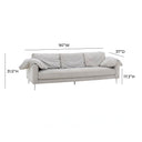 Vari 90" Textured Performance Velvet Lounge Sofa