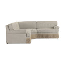 Yvette 3-Piece Warm Grey Performance Boucle L-Sectional
