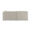 Yvette 3-Piece Warm Grey Performance Boucle L-Sectional