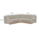 Yvette 3-Piece Warm Grey Performance Boucle L-Sectional