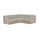 Yvette 3-Piece Warm Grey Performance Boucle L-Sectional
