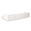 Tarra 4-Piece Cream Performance Chenille Modular U-Sectional