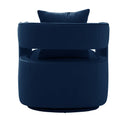 Kennedy Performance Velvet Swivel Accent Chair