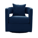 Kennedy Performance Velvet Swivel Accent Chair