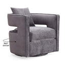Kennedy Performance Velvet Swivel Accent Chair