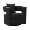 Kennedy Performance Velvet Swivel Accent Chair