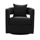 Kennedy Performance Velvet Swivel Accent Chair