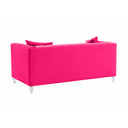 Bea 66" Hot Pink Performance Velvet Loveseat
