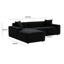 Olafur 2-Piece Performance Fabric L-Shaped Sectional