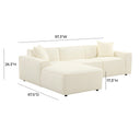 Olafur 2-Piece Performance Fabric L-Shaped Sectional