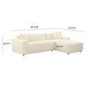 Olafur 2-Piece Performance Fabric L-Shaped Sectional