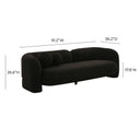 Amelie 91" Contract-Grade Faux Fur Sofa