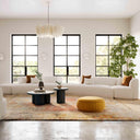 Fickle Cream Performance Boucle 5-Piece Modular Chaise Sectional