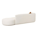 Fickle 112" 2-Piece Cream Performance Boucle Chaise Modular Sofa