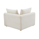 Hangover Cream Performance Boucle Modular Corner Chair