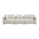 Hangover 112.5" Cream Performance Boucle Sofa