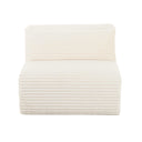 Tarra Fluffy Oversized Performance Corduroy Modular Armless Chair