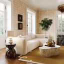 Tarra Fluffy Oversized Performance Corduroy Modular Corner Chair