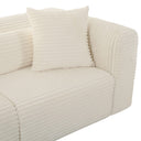 Tarra 118" Fluffy Oversized Performance Corduroy Modular Sofa
