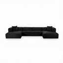 Tarra 4-Piece Fluffy Oversized Performance Corduroy Modular U-Sectional