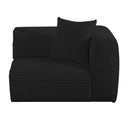 Tarra Fluffy Oversized Performance Corduroy Modular Corner Chair