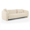 Lou 91" Sandstone Textured Performance Fabric Sofa