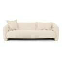 Lou 91" Sandstone Textured Performance Fabric Sofa