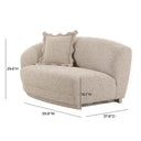 Marion 60" Two-Tone Textured Performance Boucle Loveseat