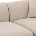 Sylvie 3-Piece Cream Performance Boucle L-Shaped Sectional