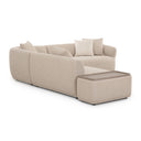 Sylvie 4-Piece Cream Performance Boucle Chaise Sectional