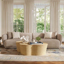 Sylvie 118" Cream Performance Boucle Sofa