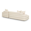 Lulu 2-Piece Cream Performance Boucle L-Shaped Sectional