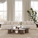 Lulu 141" Cream Performance Boucle Sofa