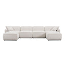 Travie 6-Piece Performance Corduroy Velvet  Modular U-Sectional