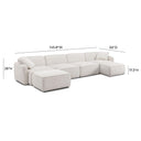 Travie 6-Piece Performance Corduroy Velvet  Modular U-Sectional