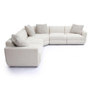 Perry 5-Piece Cream Performance Chenille Modular L-Sectional