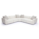 Perry 5-Piece Cream Performance Chenille Modular L-Sectional