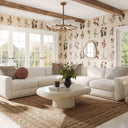 Perry 5-Piece Cream Performance Chenille Modular L-Sectional