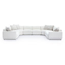 Perry 8-Piece Cream Performance Chenille Modular Large U-Sectional