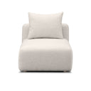 Hangover Contract-Grade Textured Fabric Modular Armless Chair