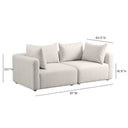 Hangover 81" Modular Loveseat