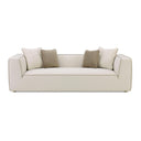 Tristine 96" Cream Contract-Grade Linen Sofa
