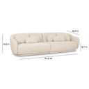 Misty 115" Cream Performance Boucle Modular Sofa
