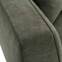 Tristine 96" Olive Green Upcycled Performance Basketweave Sofa